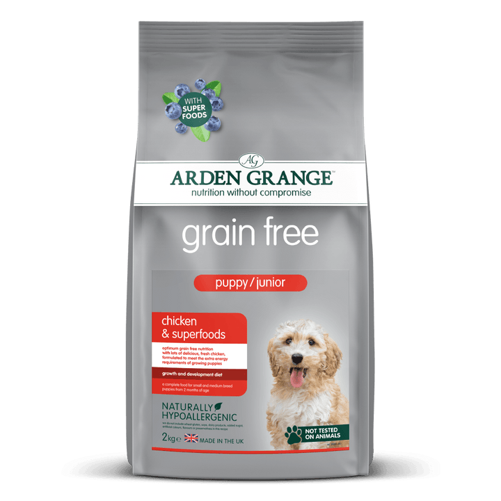 Arden Grange Puppy/Junior Grain Free Chicken Superfoods, 2KG