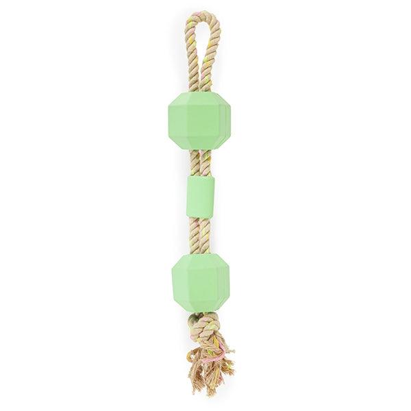 Rosewood Mint Flavour Rubber &amp; Rope Toy - Ormskirk Pets