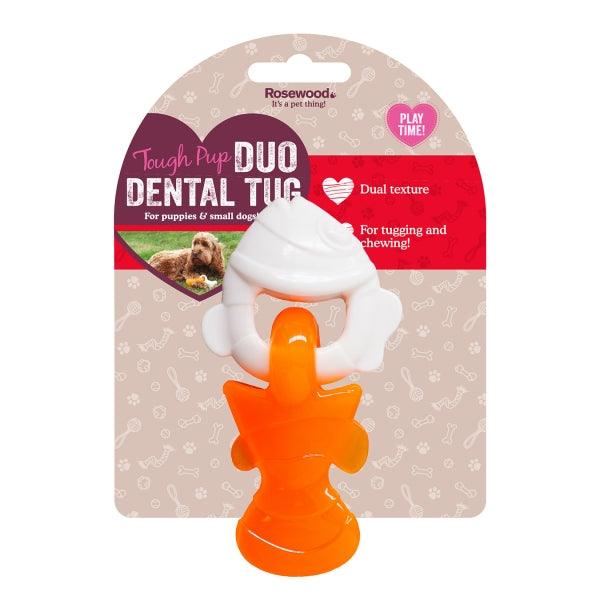 Rosewood Duo Dental Tug Puppy Fish