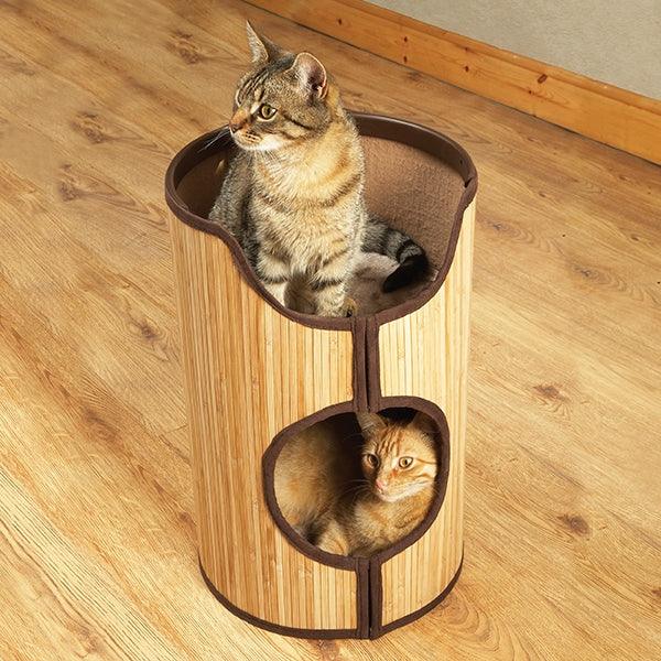 Rosewood Bamboo Cat Tower