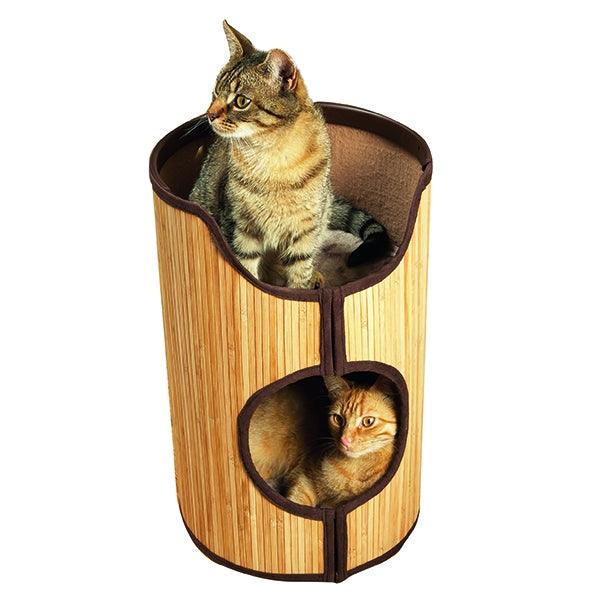 Rosewood Bamboo Cat Tower