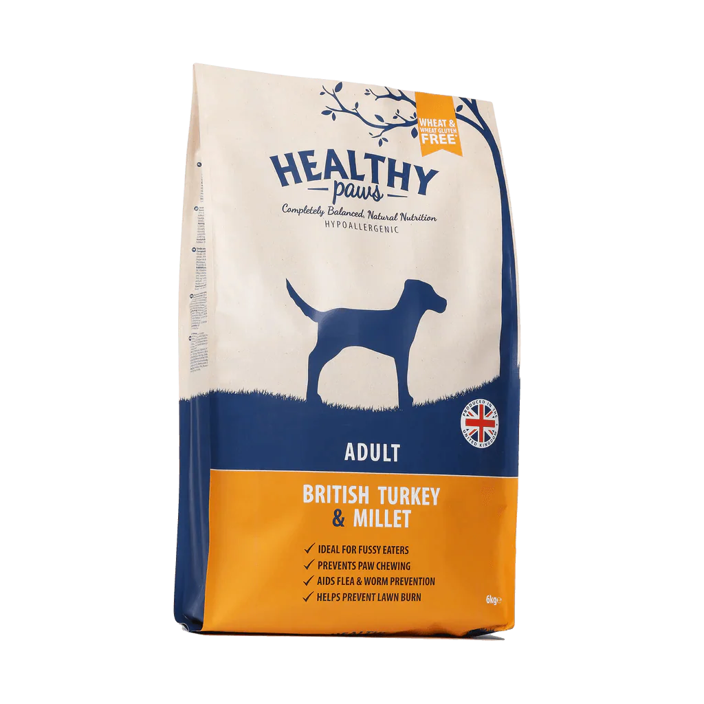 Healthy Paws British Turkey & Millet Adult 6kg