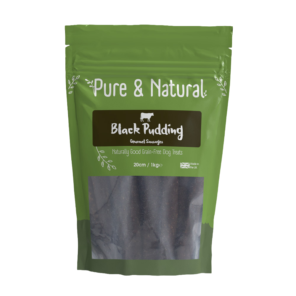 Pure & Natural Black Pudding Gourmet Sausages 20cm 1kg
