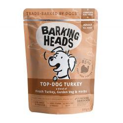 Barking Heads Top Dog Turkey Pouch (Formally Turkey Delight Grain Free) 300g x 10