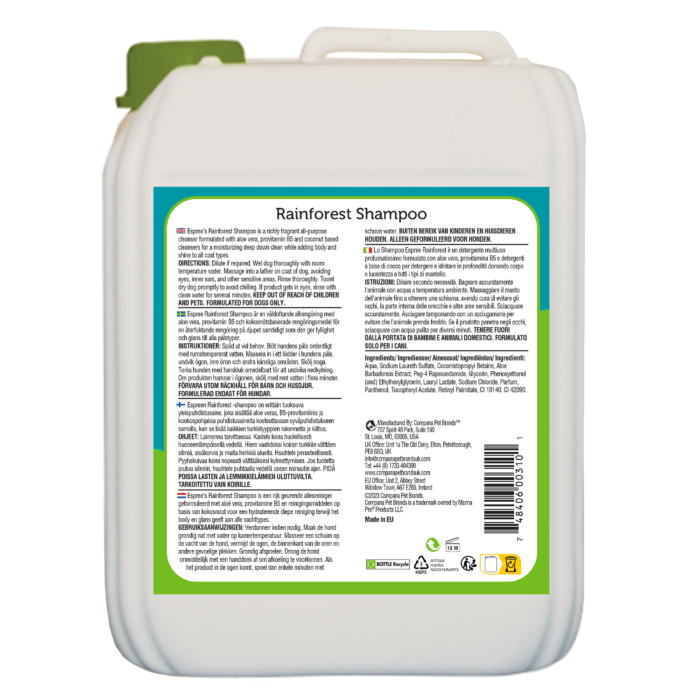 Espree Rainforest Shampoo Made With Aloe Vera 5Ltr