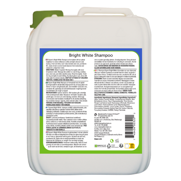 Espree Bright White Shampoo Made With Aloe Vera 5Ltr