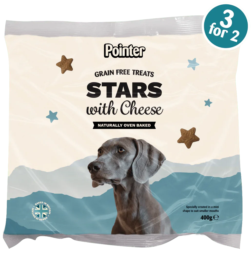 Pointer Grain Free Cheese Stars 400G Buy 2 get one FREE