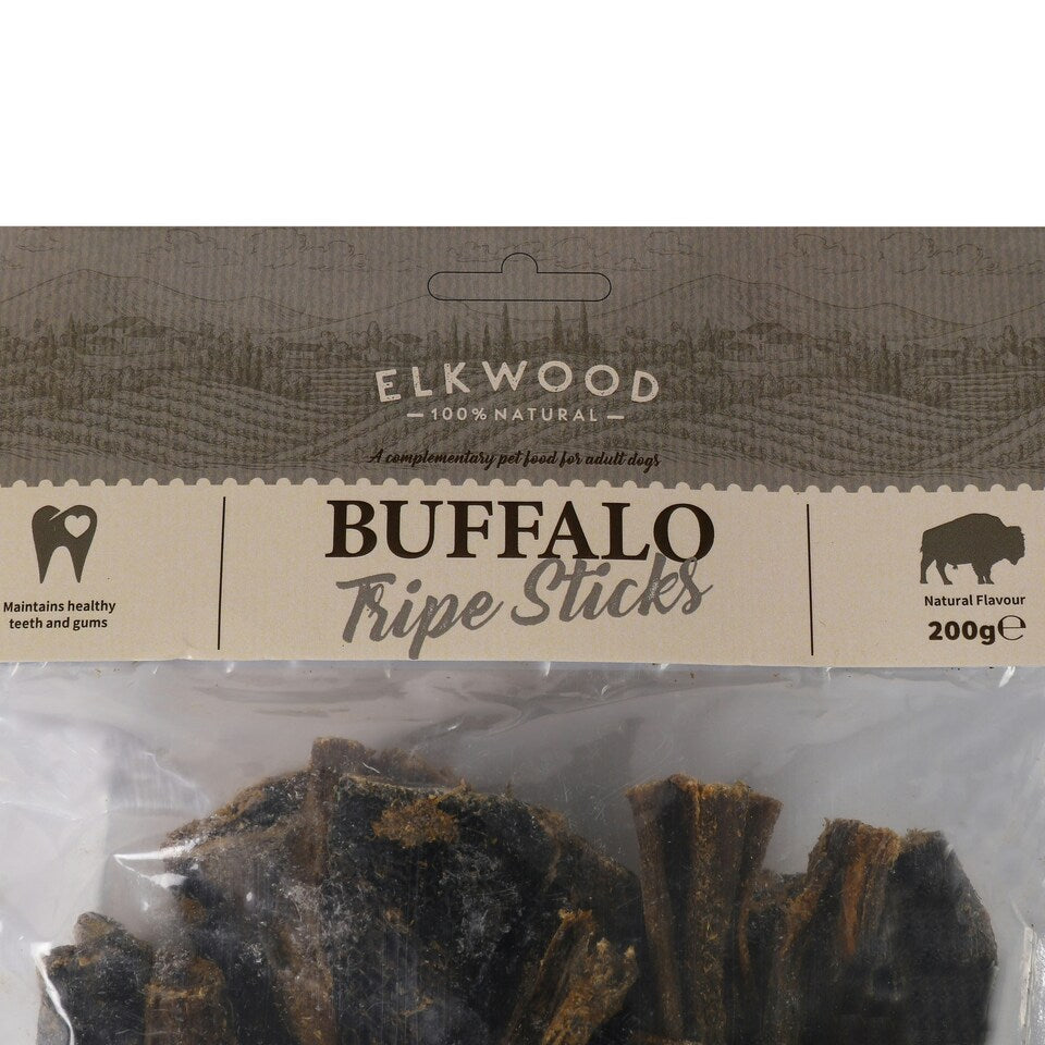 Elkwood 100% Natural Buffalo Tripe Sticks 200g