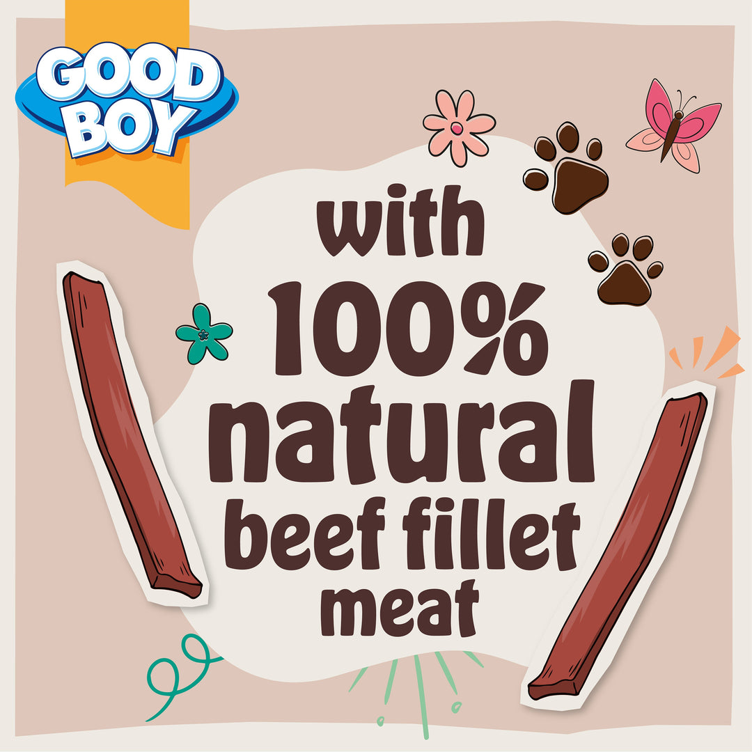 Good Boy Tender Beef Fillets Strips 300g