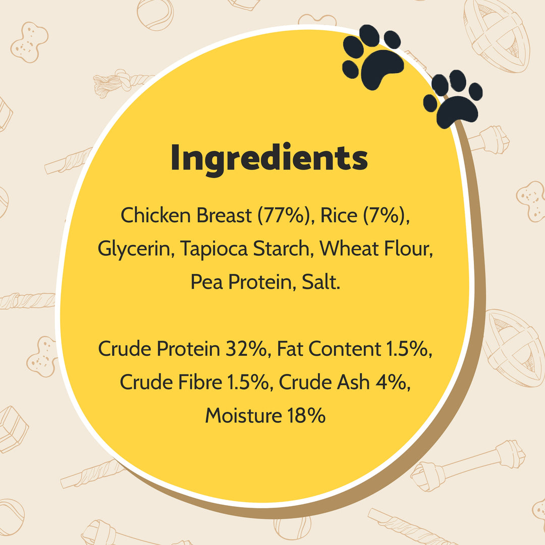 Good Boy Chewy Chicken with Rice Sticks 300g