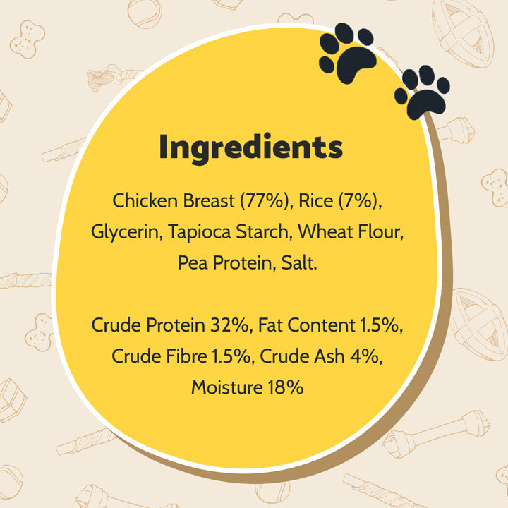 Good Boy Chewy Chicken with Rice Sticks 300g