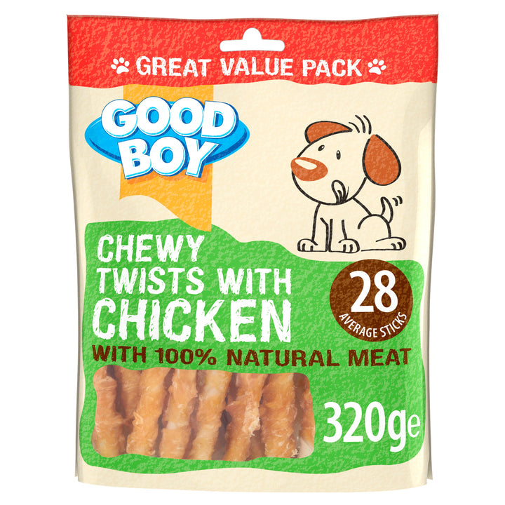 Good Boy Pawsley Chewy Twists Chicken 320g