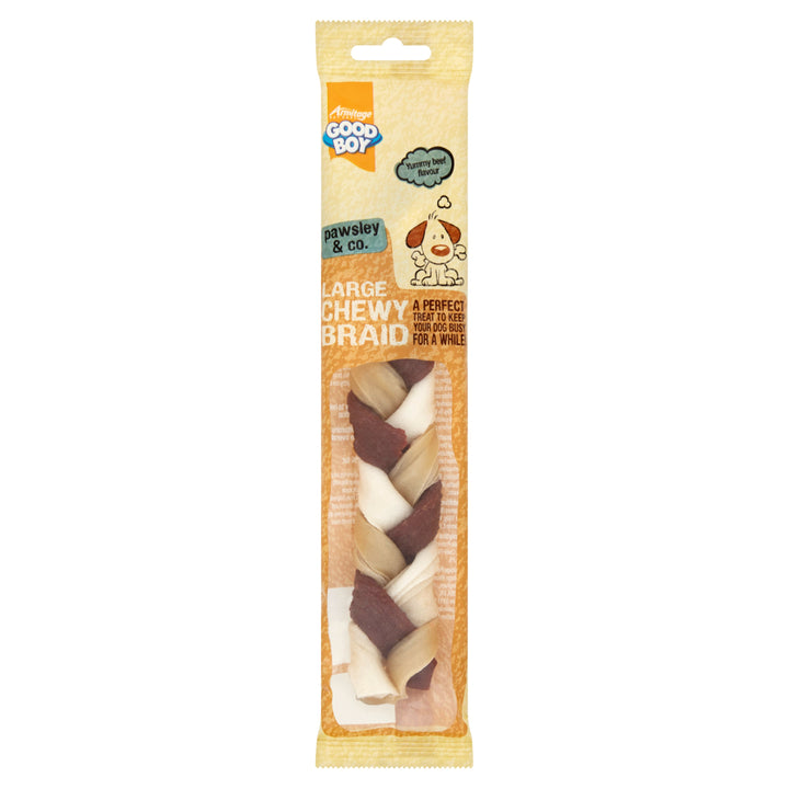 Good Boy Chewy Braid Beef Large 200mm (8”) 90g