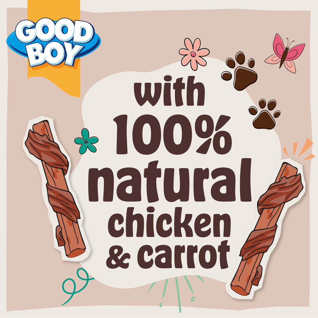 Good Boy Chewy Chicken &amp; Carrot Sticks 90g