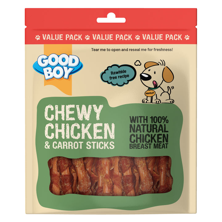 Good Boy Chewy Chicken &amp; Carrot Sticks 320g
