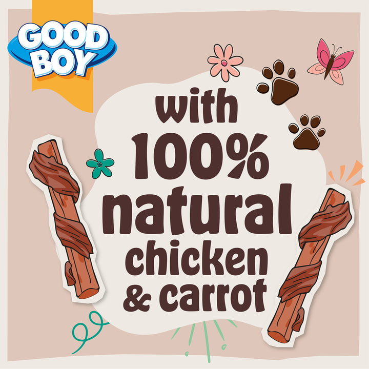 Good Boy Chewy Chicken &amp; Carrot Sticks 320g