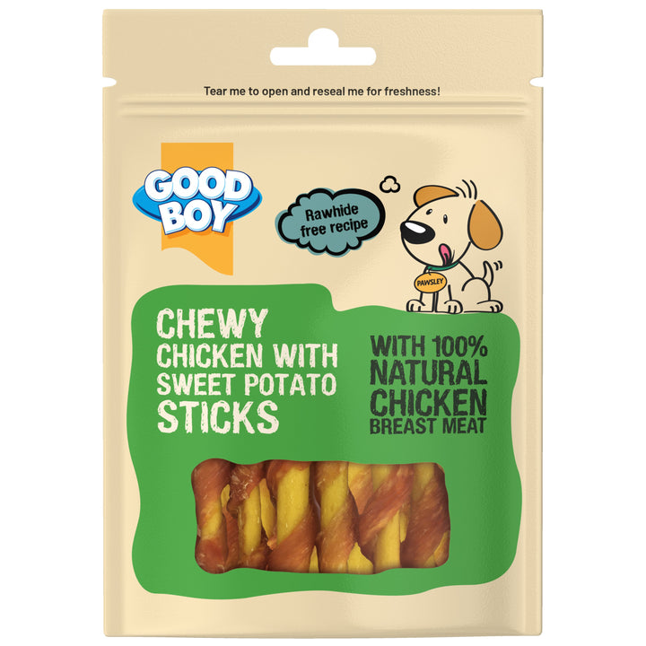 Good Boy Chewy Chicken &amp; Sweet Potato Sticks 90g