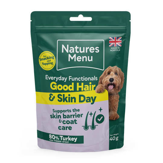 Natures Menu Freeze Dried Everyday Functionals Skin & Coat Dog Treat - Turkey 40g