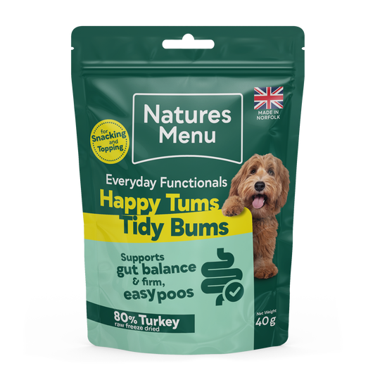 Natures Menu Freeze Dried Everyday Functionals Digestive Dog Treat - Turkey 40g