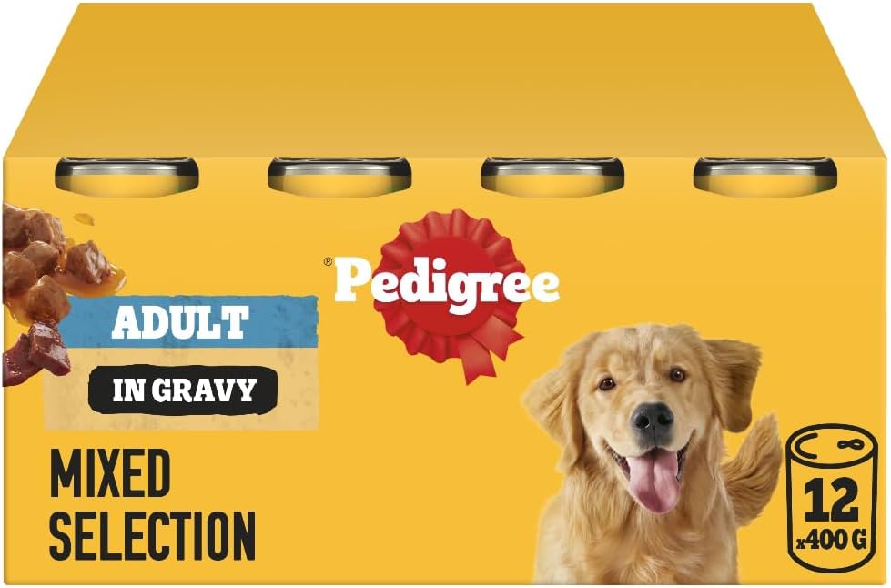 Pedigree Adult Dog Mixed Selection In Gravy 400g, 12Pk