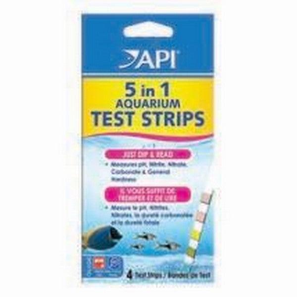 API 5 In 1 Aquarium Test Strips 4Pk