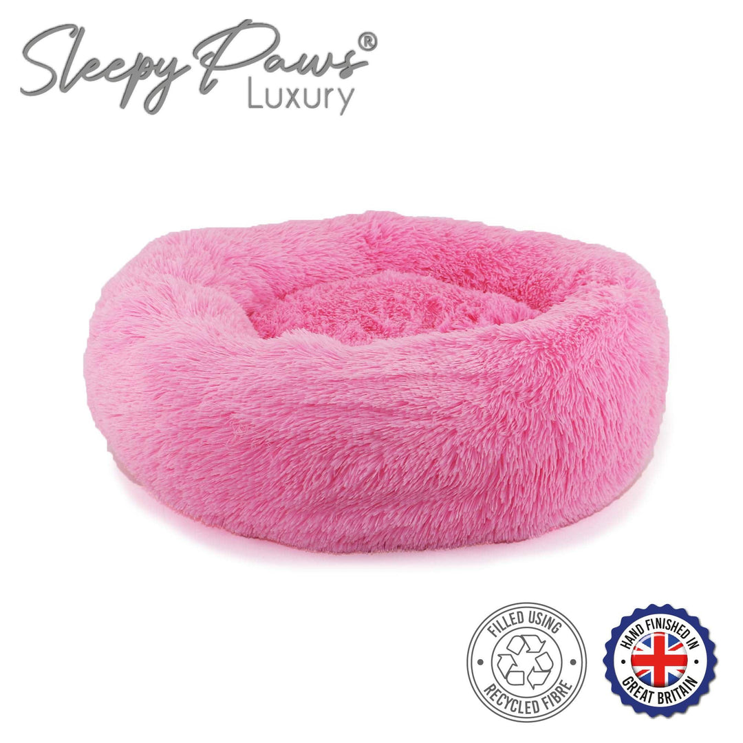 Ancol Super Plush Donut Bed 70cm Pink