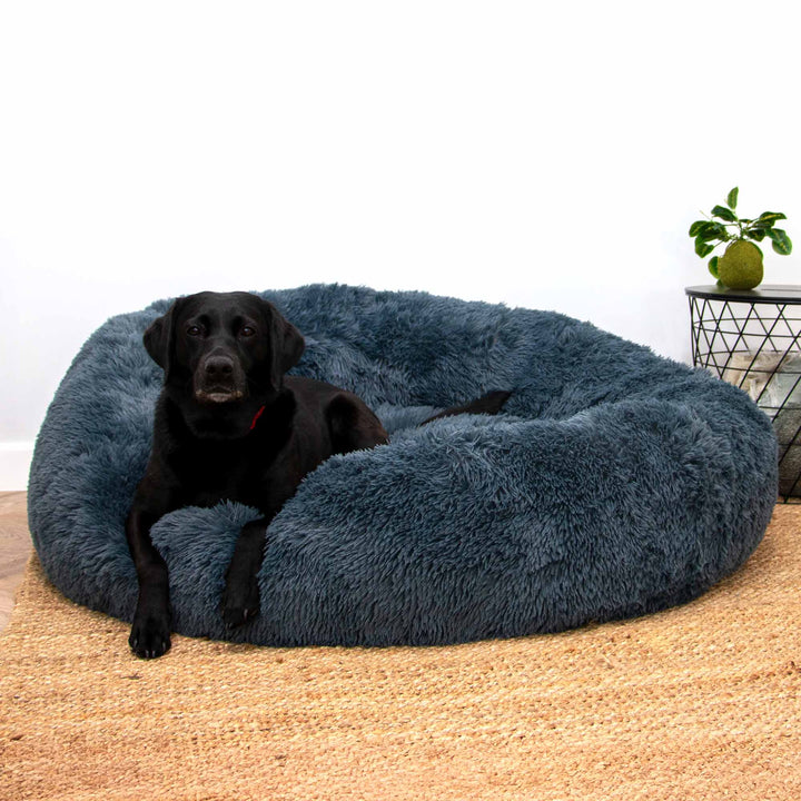 Ancol GIANT Super Plush Donut Bed 130cm Graphite
