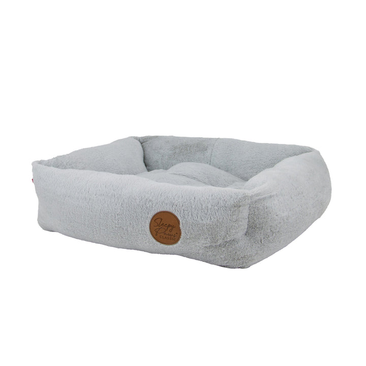 Ancol Sleepy Paws Square Bed Light Grey