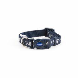 Ancol Reflective Bone Adjustable Collar Blue 20-30cm