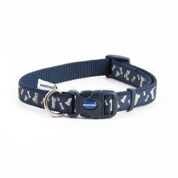 Ancol Reflective Bone Adjustable Collar Blue 30-50cm