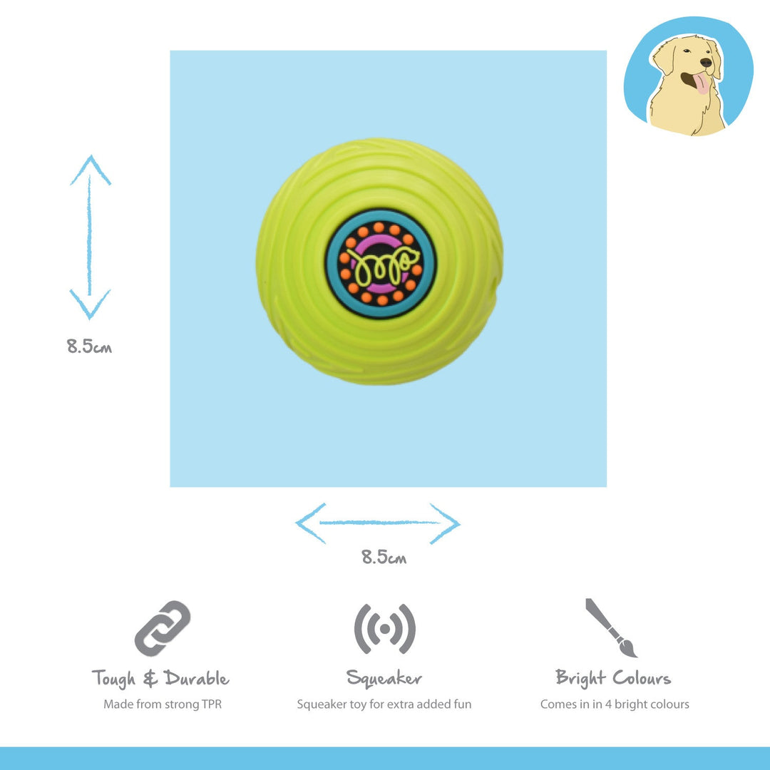 Happy Pet Groovers TPR Ball Assorted Dog Toy