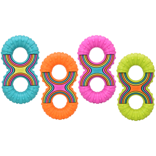 Happy Pet Groovers TPR Figure of 8 Assorted Dog Toy