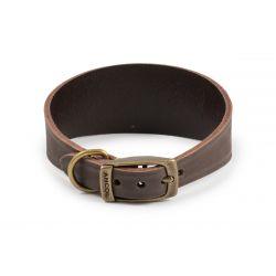 Ancol Timberwolf Whippet Leather Collar 30-34cm