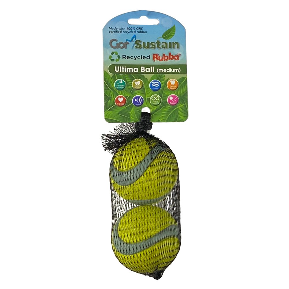 Gor Sustain Rubba Ultima Ball Medium Neon 2pk 6.5cm