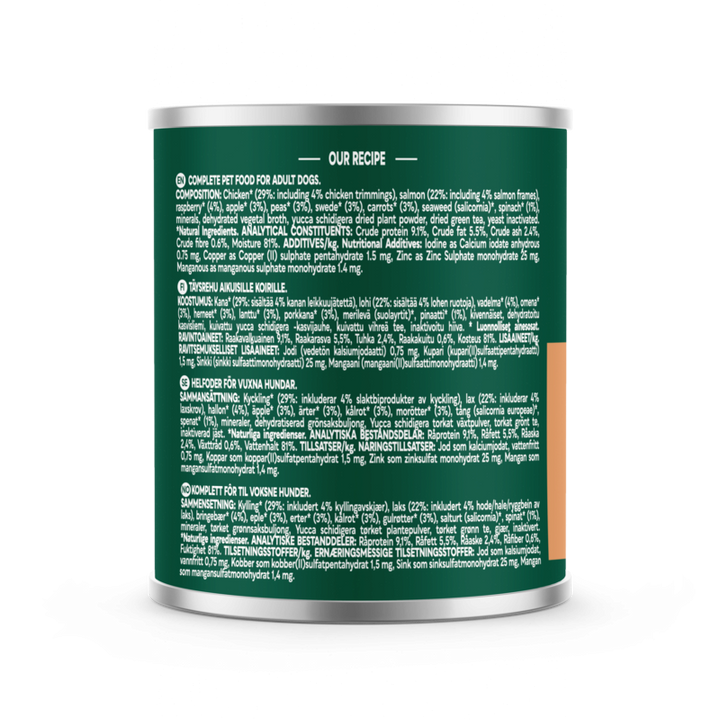 Natures Menu Country Hunter Salmon & Chicken with Superfoods 600g x 6