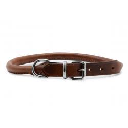 Ancol Leather Collar Round 50-59cm size 7