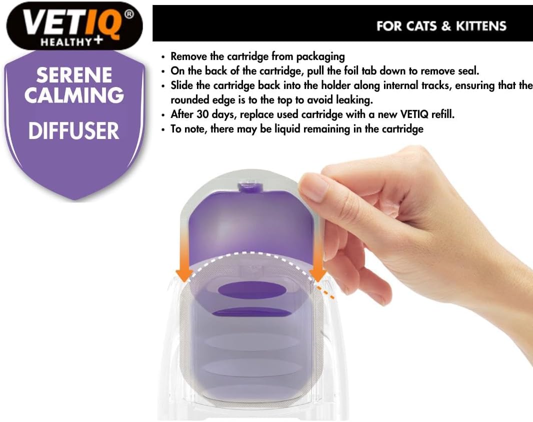Vetiq Healthy + Serene Calming Diffuser Refill 30 Day