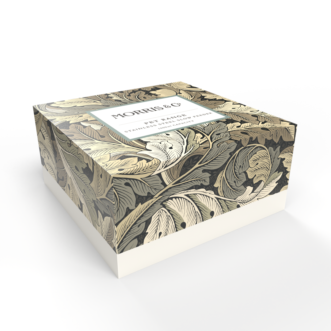 William Morris Double Walled Slow Feeder Acanthus Print