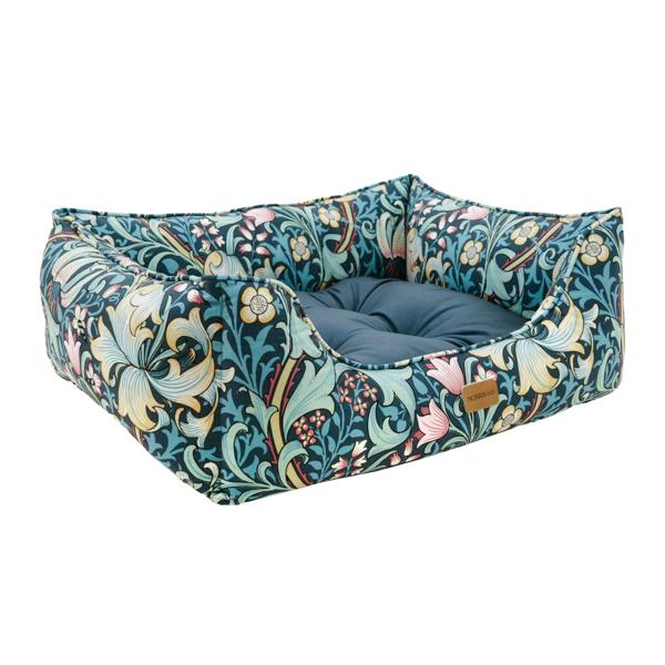 William Morris Golden Lily Print Square Bed