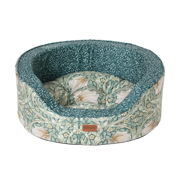William Morris Pimpernel & Lily Leaf Oval Bed