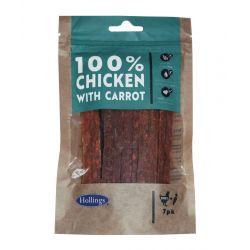 Hollings 100% Chicken Bars with Carrot 7pk