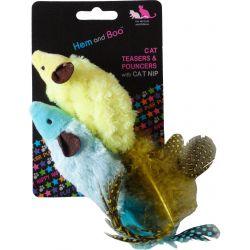 Hemm & Boo Catnip Feather Mice - SGL