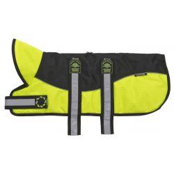 Animate Reflective Black/Hi-Viz Padded Harness Coat 22" (56cm) 22"