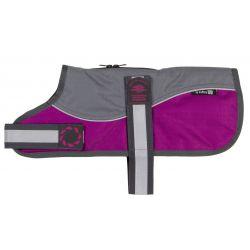 Animate Reflective Grey/Raspberry Padded Harness Coat w/o collar 20" (51cm) 20"