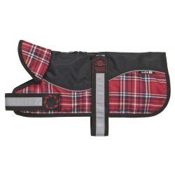 Animate Reflective Black/Red Tartan Padded Harness Coat 8" (20cm) 8"