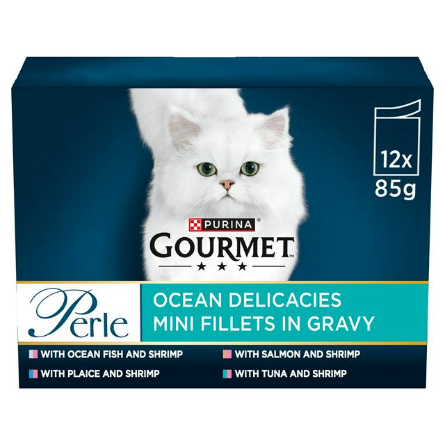 Gourmet Perle Ocean Delicacies In Gravy Wet Cat Food 12x85g