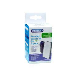 Interpet Power Filter 1 Floss & Carbon Bond 3Pk