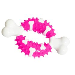 Ancol Bone Teether Pink