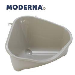 Moderna Corner Litter Pan Medium Warm Grey Med