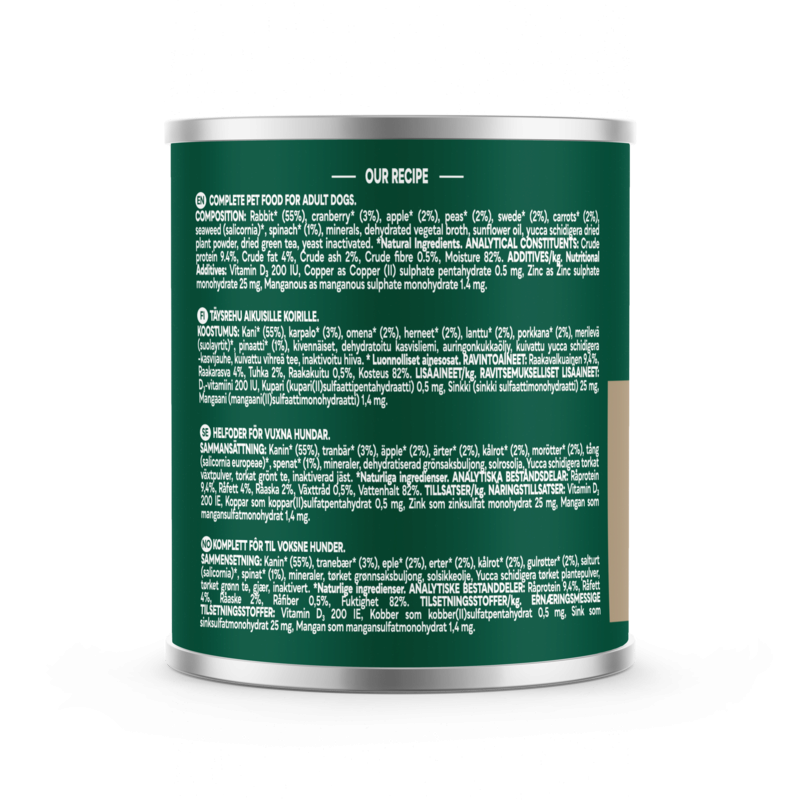 Natures Menu Country Hunter Rabbit with Superfoods 600g x6